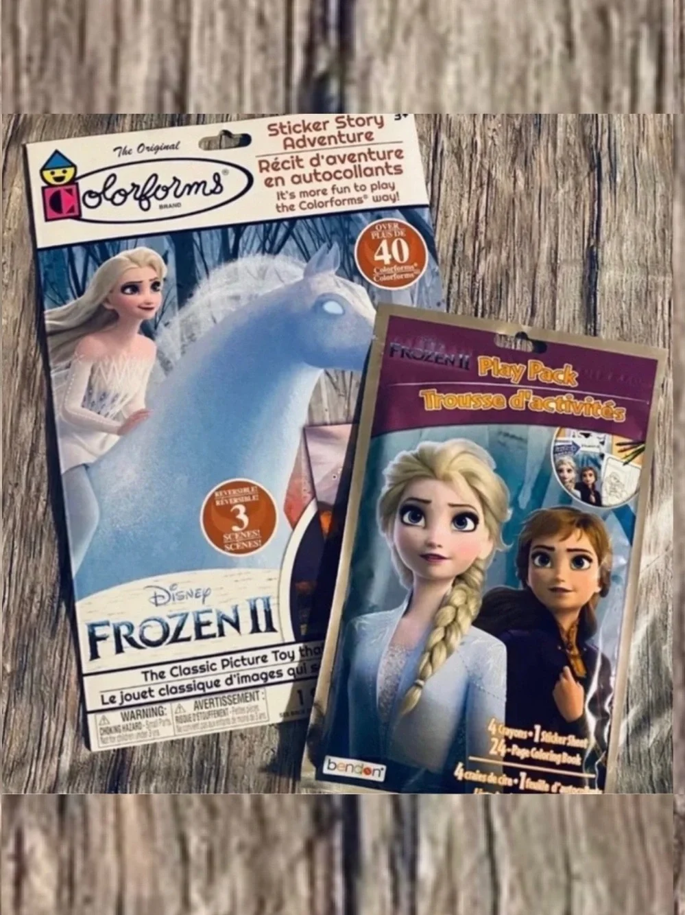New Disney Frozen Sticker Story & Play Pack Travel Art Set Bundle